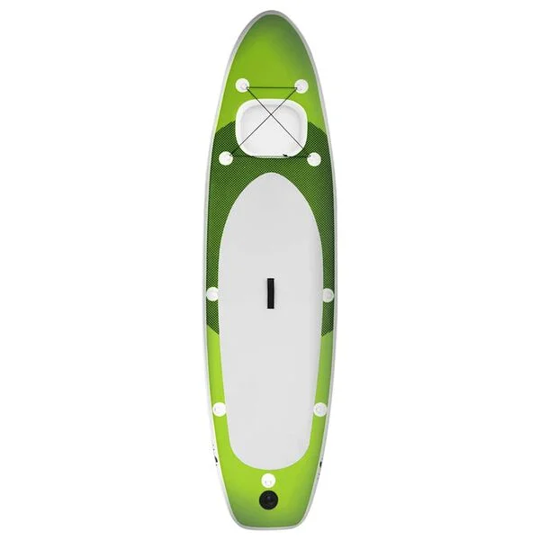 vidaXL Ensemble de planche SUP gonflable Vert 360x81x10 cm