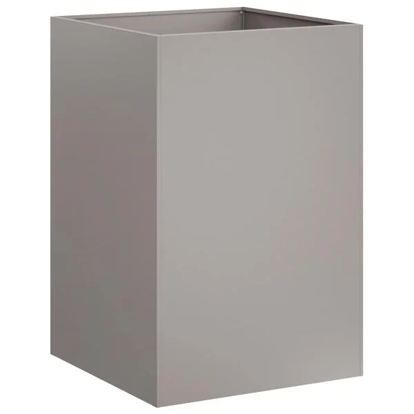 vidaXL Cache-pot de jardin Rouillé 40 x 40 x 75 cm Acier patiné