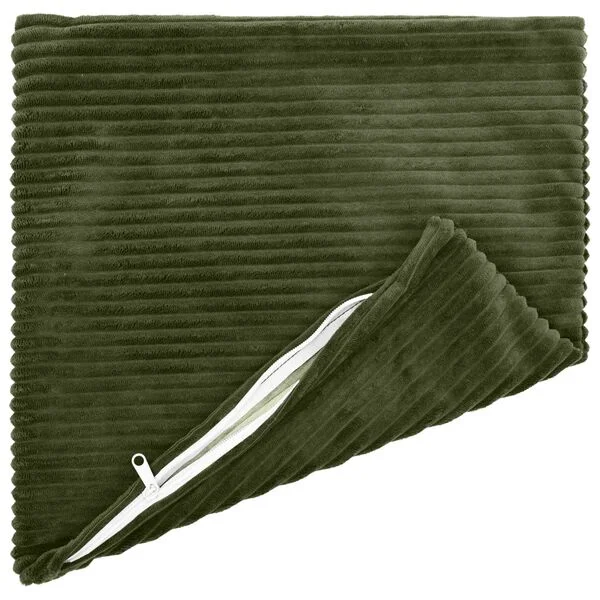 vidaXL Housse de coussin 6 pcs HEERLEN Vert 40 x 40 cm velours côtelé