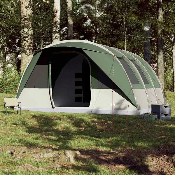 vidaXL Tente familiale tunnel 7 personnes vert imperméable