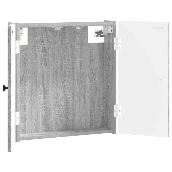 vidaXL Cabinet pour cible EDE Sonoma gris 52, 5 x 10, 5 x 53, 5 cm