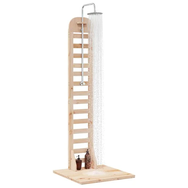 vidaXL Douche d'extérieur 223 cm Naturel