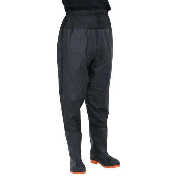 vidaXL Cuissardes avec bottes noir taille 43