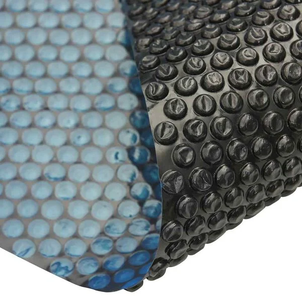 vidaXL Film solaire de piscine flottant PE 549x274 cm Noir et bleu