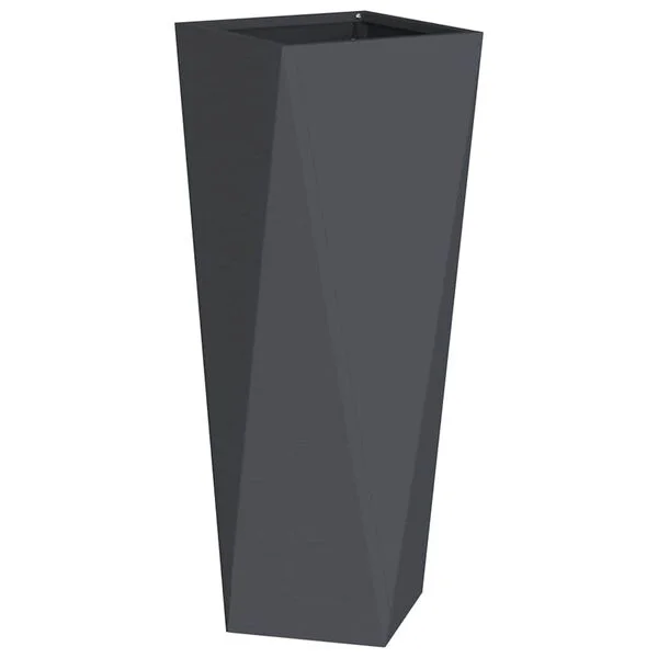 vidaXL Jardinière Anthracite 30 x 30 x 75 cm Acier