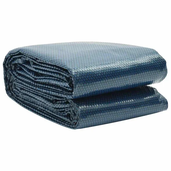vidaXL Film solaire de piscine flottant PE 549x274 cm Noir et bleu