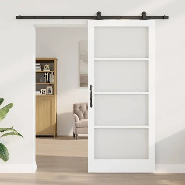 vidaXL Porte coulissante ORKDAL Blanc 93 x 211 cm
