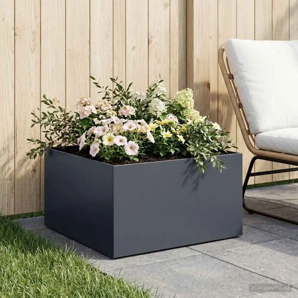 vidaXL Cache-pot de jardin Anthracite 40 x 40 x 30 cm