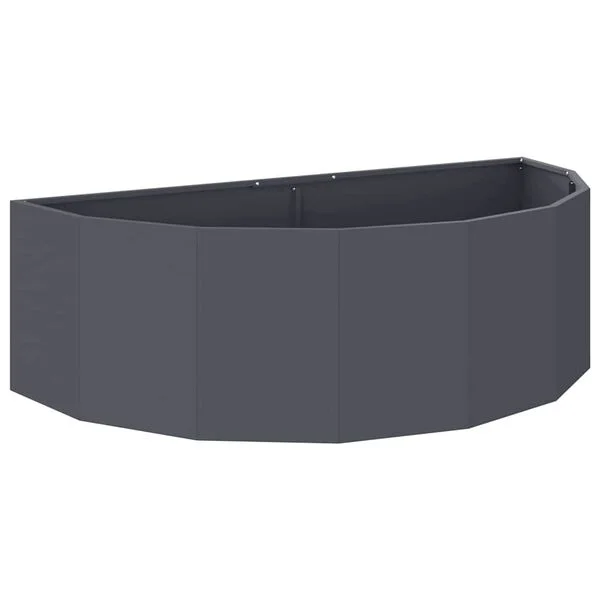 vidaXL Jardinière Anthracite 120 x 60 x 35 cm Acier