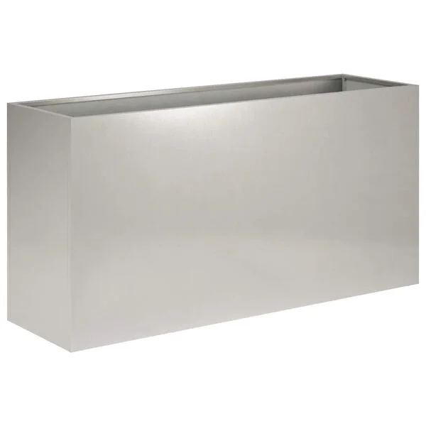 vidaXL Cache-pot de jardin 2 pc Argenté 100 x 30 x 50 cm
