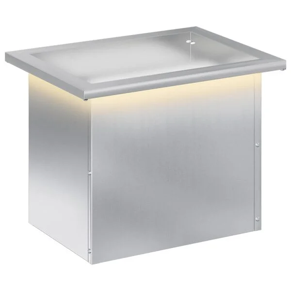 vidaXL Jardinière de jardin avec LED Argenté 30 x 40 x 30 cm