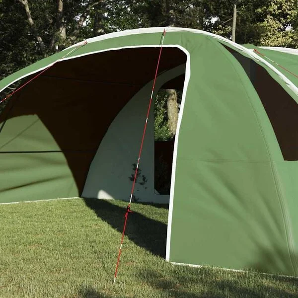 vidaXL Tente Tunnel 6-Persoons 6 personne Vert et blanc