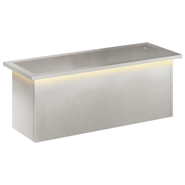 vidaXL Jardinière de jardin avec LED Argenté 30 x 80 x 30 cm