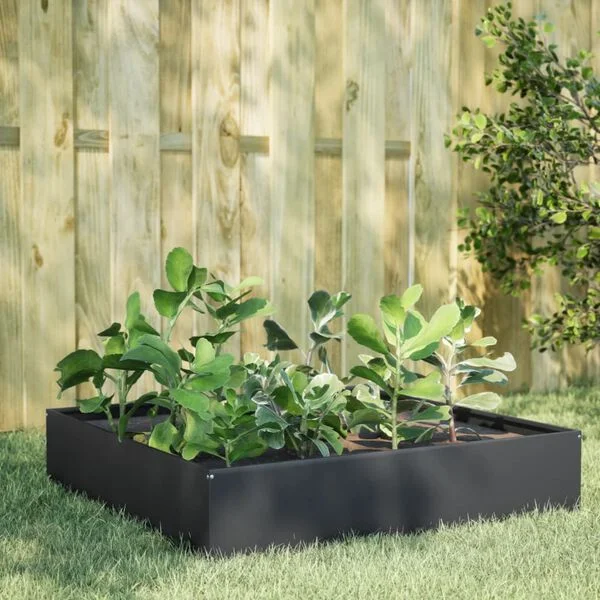 vidaXL Lit surélevé de jardin anthracite 100x100x33, 5 cm acier