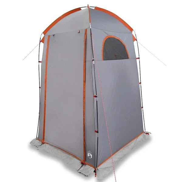 vidaXL Tente de douche gris et orange imperméable