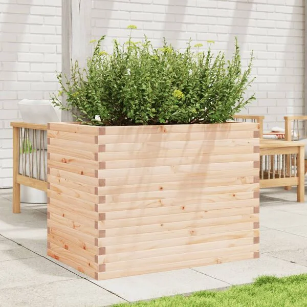 vidaXL Jardinière 90x60x68, 5 cm bois de pin massif