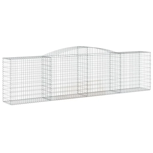 vidaXL Paniers à gabions arqués 20 pcs 400x50x100/120 cm Fer galvanisé