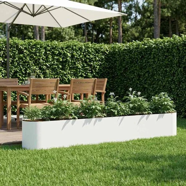 vidaXL Jardin surélevé Blanc 280 x 40 x 40 cm