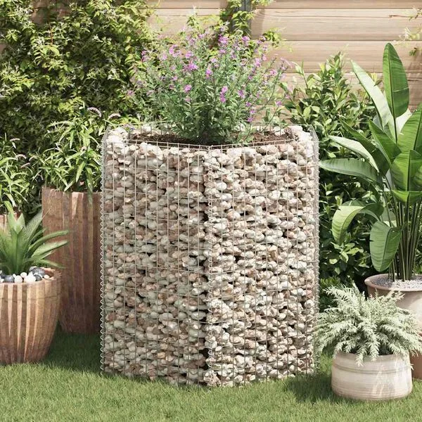vidaXL Lit surélevé à gabion hexagonale 100x90x100 cm