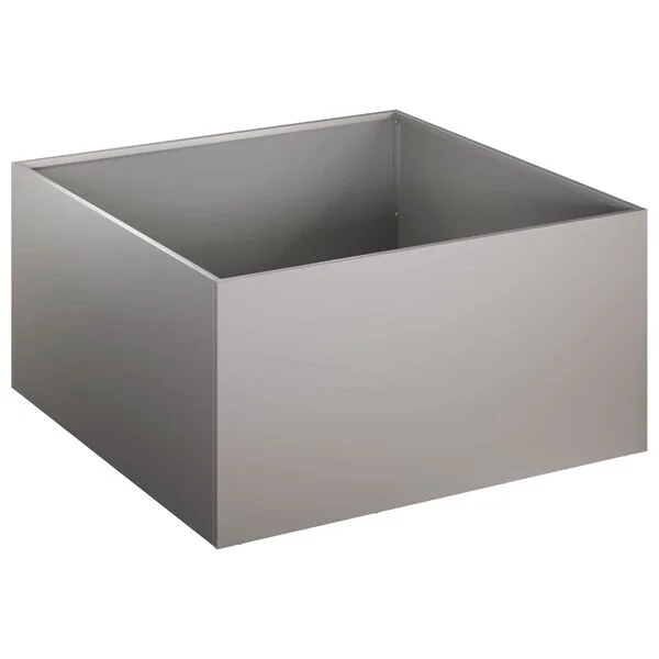 vidaXL Cache-pot de jardin Rouillé 60 x 60 x 30 cm Acier patiné
