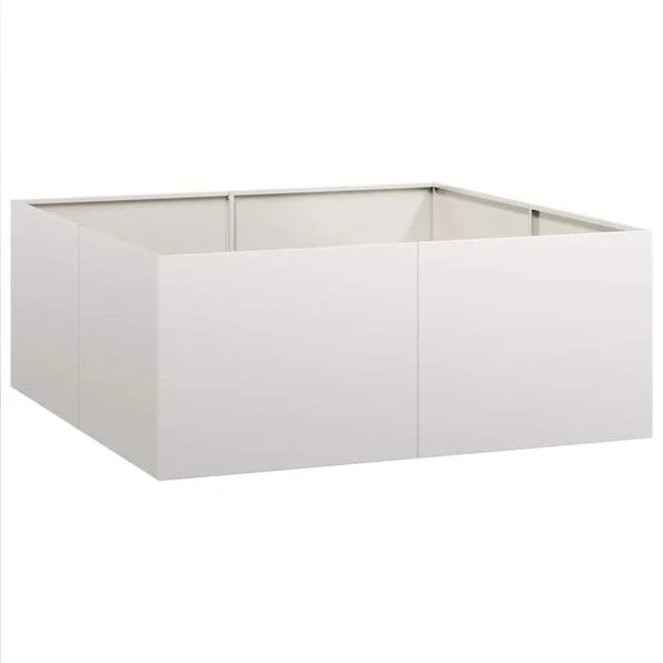 vidaXL Jardinière 100x100x40 cm acier inoxydable