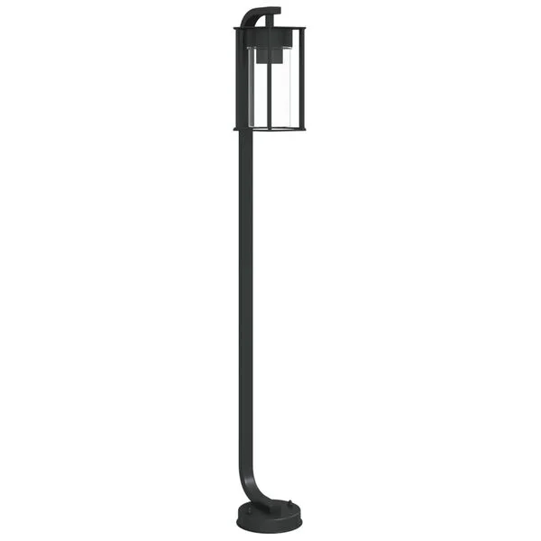 vidaXL Lampadaire d'extérieur noir 100 cm acier inoxydable