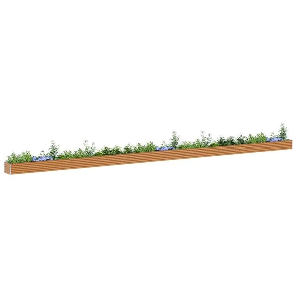 vidaXL Jardinière surélevée Marron Clair 1164 x 50 x 36 cm