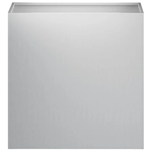 vidaXL Cache-pot de jardin Argenté 50 x 30 x 50 cm Acier galvanisé