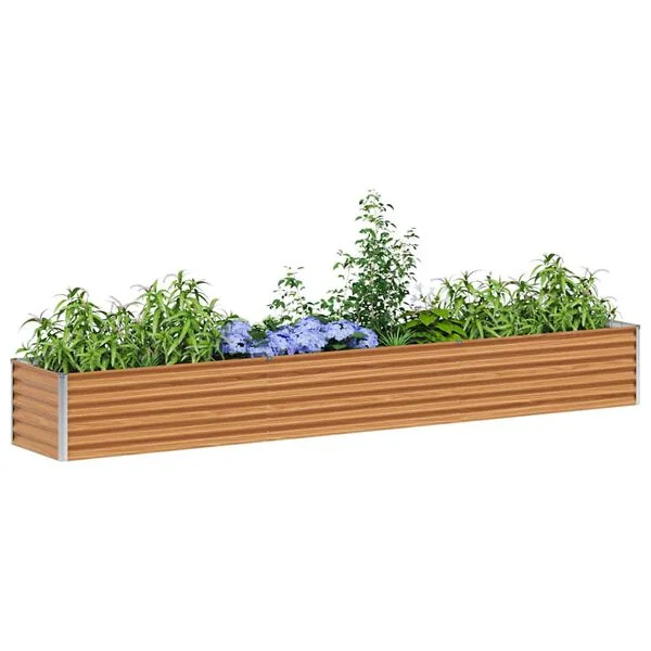 vidaXL Jardinière surélevée Marron Clair 290 x 50 x 36 cm