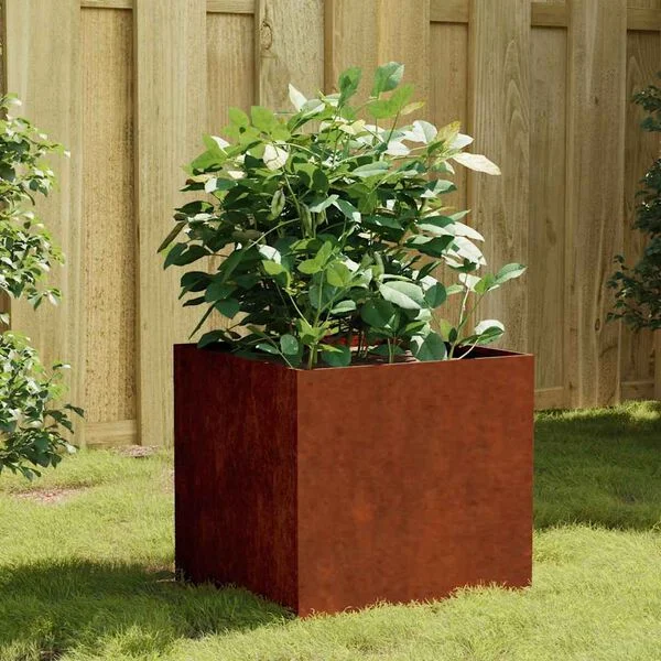 vidaXL Jardinière 40x41x40 cm acier corten