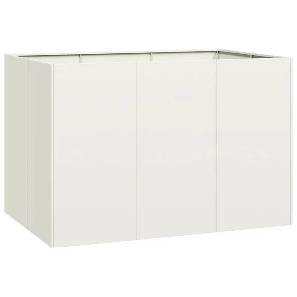 vidaXL Jardinière blanc 120x80x80 cm acier