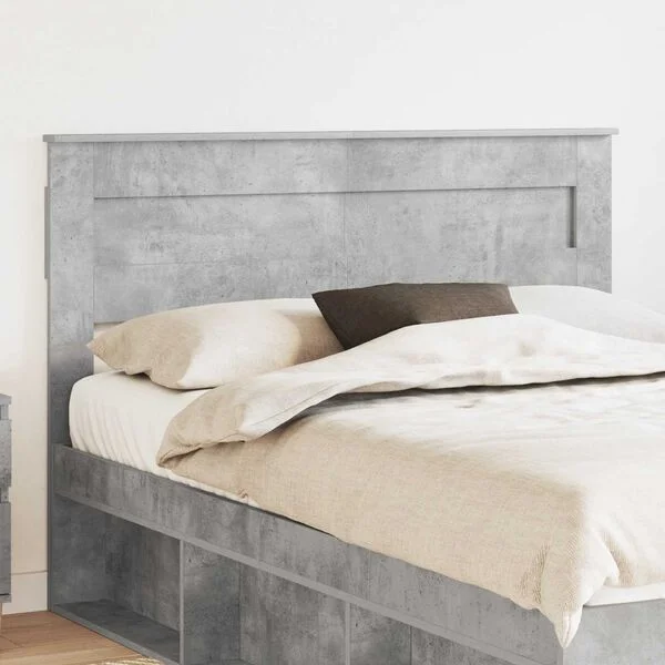 vidaXL Tête de lit Gris béton Bois d'ingénierie