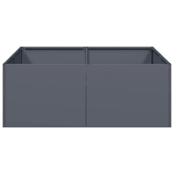 vidaXL Jardinière anthracite 80x80x30 cm acier