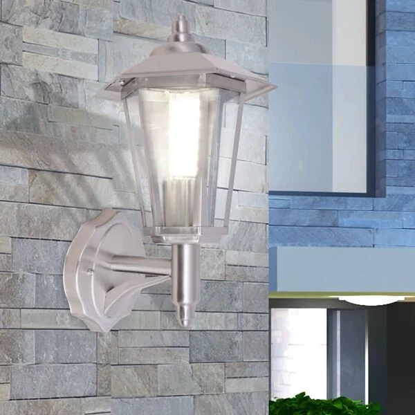 vidaXL Lampe murale extérieure Acier inoxydable