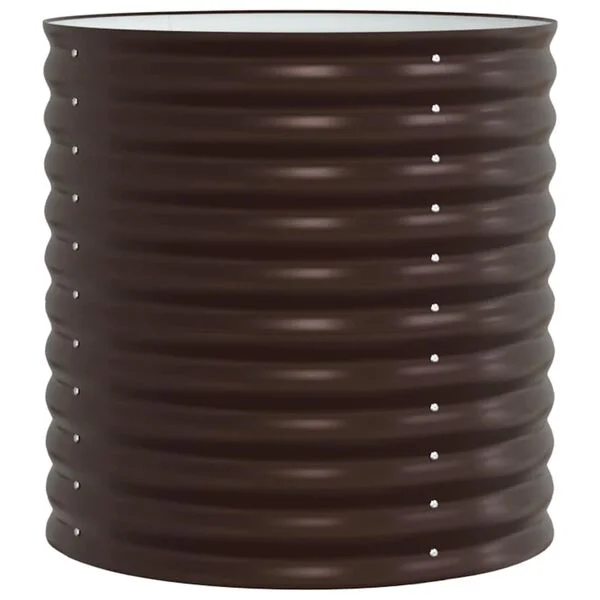 vidaXL Lit surélevé Marron 80 x 80 x 81 cm Acier