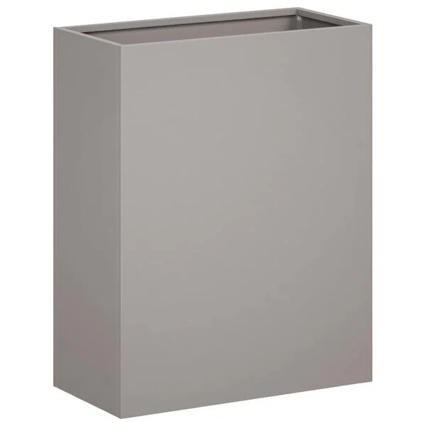 vidaXL Cache-pot de jardin Rouillé 40 x 20 x 40 cm Acier patiné
