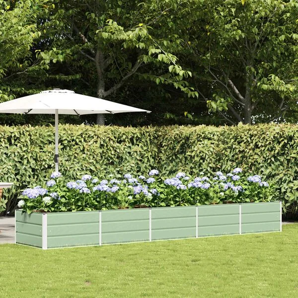 vidaXL Jardinière Vert 400 x 80 x 45 cm Acier