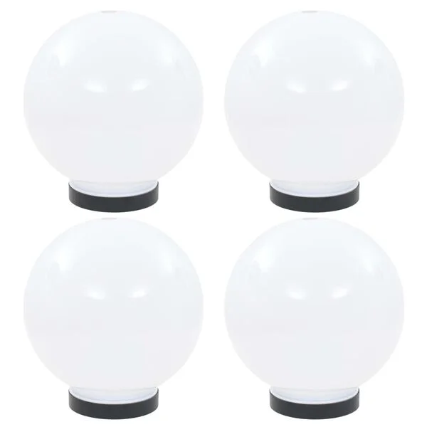 vidaXL Lampes à LED sous forme de boule 4 pcs Sphérique 20 cm PMMA
