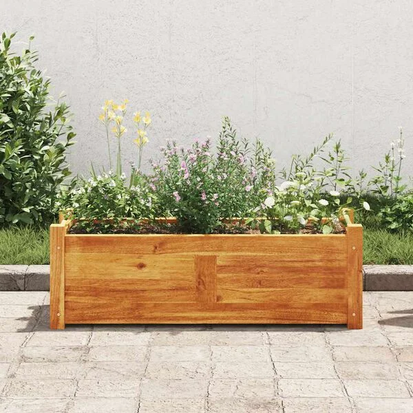 vidaXL Lit surélevé de jardin Bois d'acacia 76x27, 6x25 cm