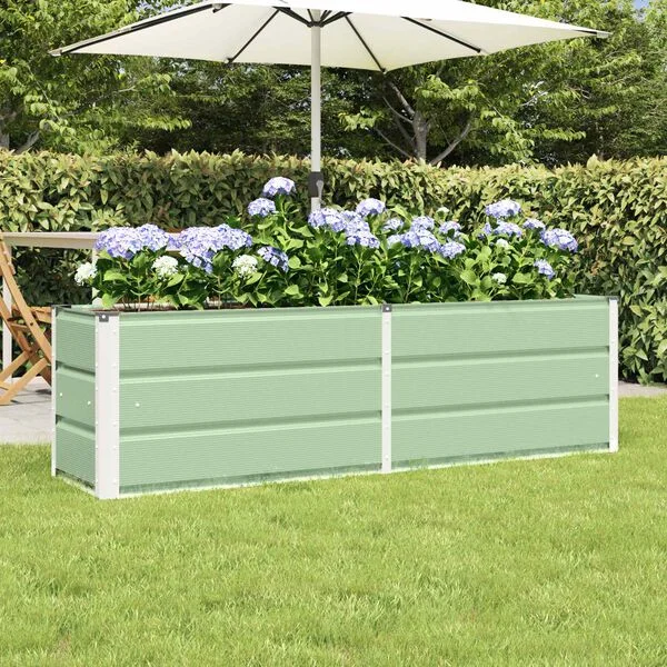 vidaXL Jardinière Vert 160 x 40 x 45 cm Acier