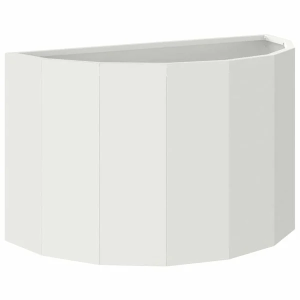 vidaXL Jardinière Blanc 60 x 30 x 35 cm Acier