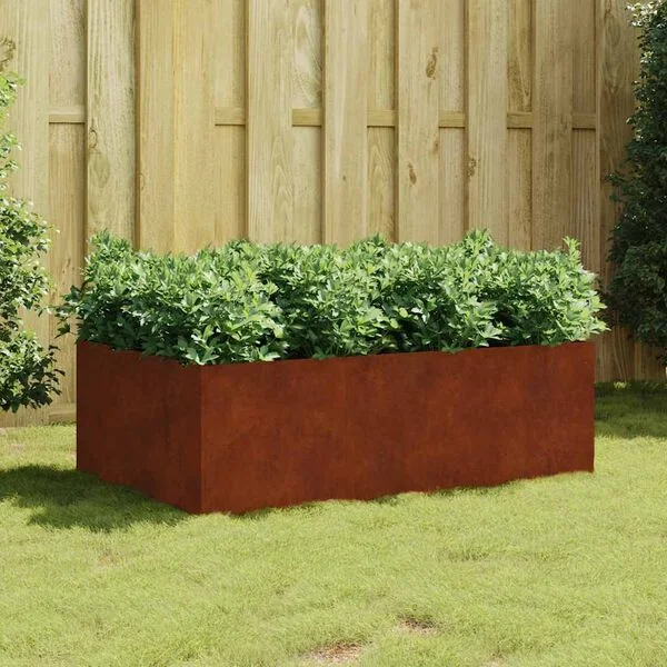 vidaXL Lit surélevé de jardin 120x80x40 cm acier corten