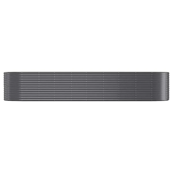 vidaXL Lit surélevé de jardin Acier galvanisé Anthracite