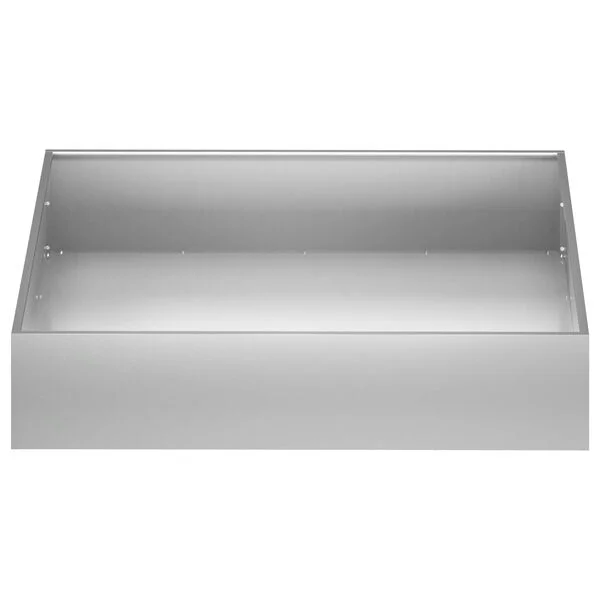 vidaXL Cache-pot de jardin Argenté 100 x 100 x 20 cm Acier galvanisé