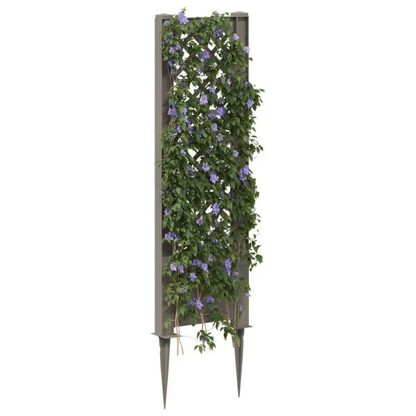 vidaXL Trellis avec pique PP Gris
