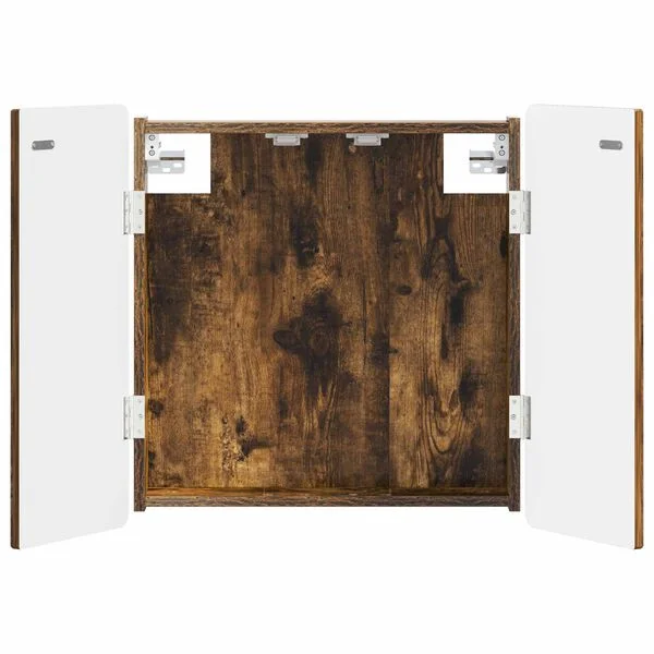 vidaXL Cabinet pour cible ZWOLLE Chêne fumé 52, 5 x 10, 5 x 57, 5 cm