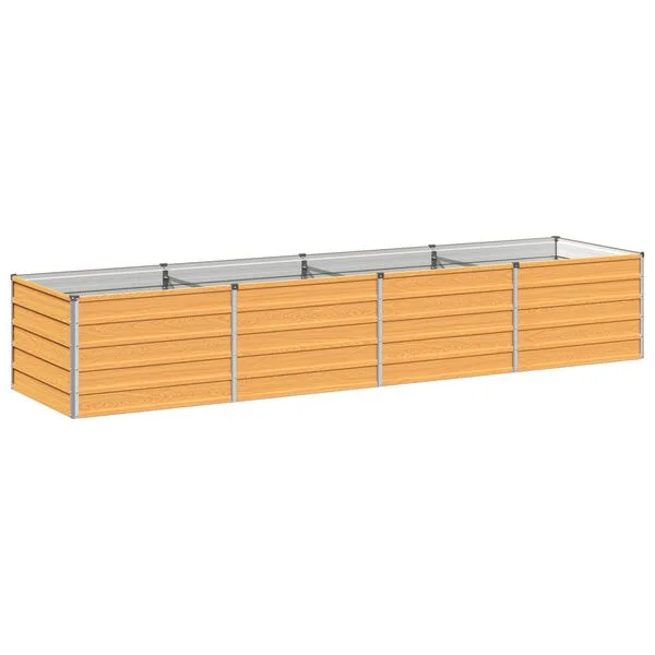 vidaXL Jardin surélevé Naturel 320 x 80 x 55 cm acier laminé à froid