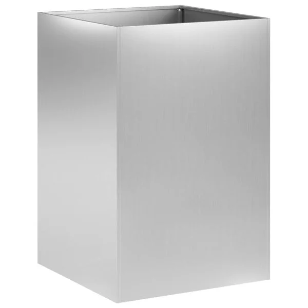 vidaXL Cache-pot de jardin Argenté 40 x 40 x 75 cm Acier galvanisé