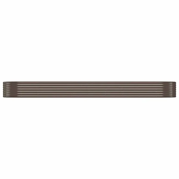 vidaXL Lit surélevé de jardin Acier galvanisé marron