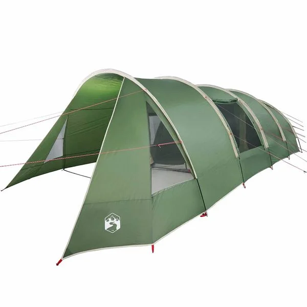 vidaXL Tente Tunnel 6-Persoons 6 personne Vert et blanc